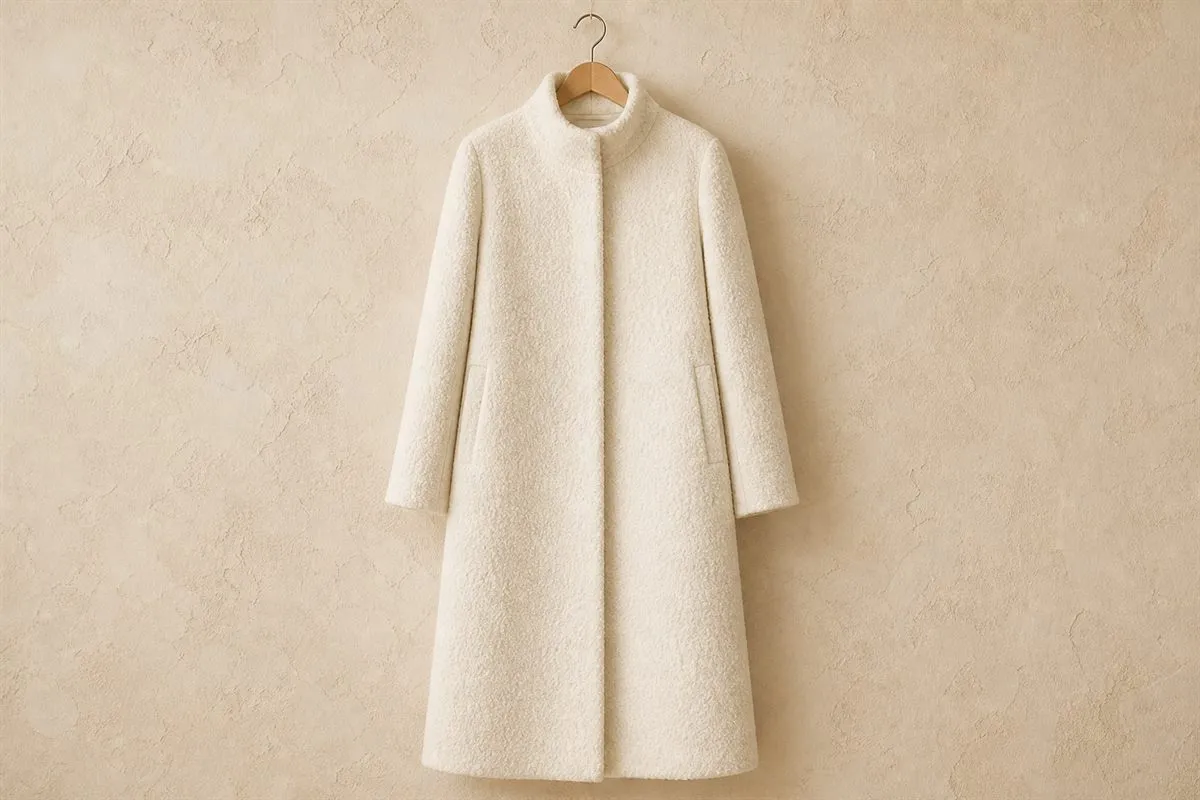 Manteau Long en Laine Bouclée N°20
