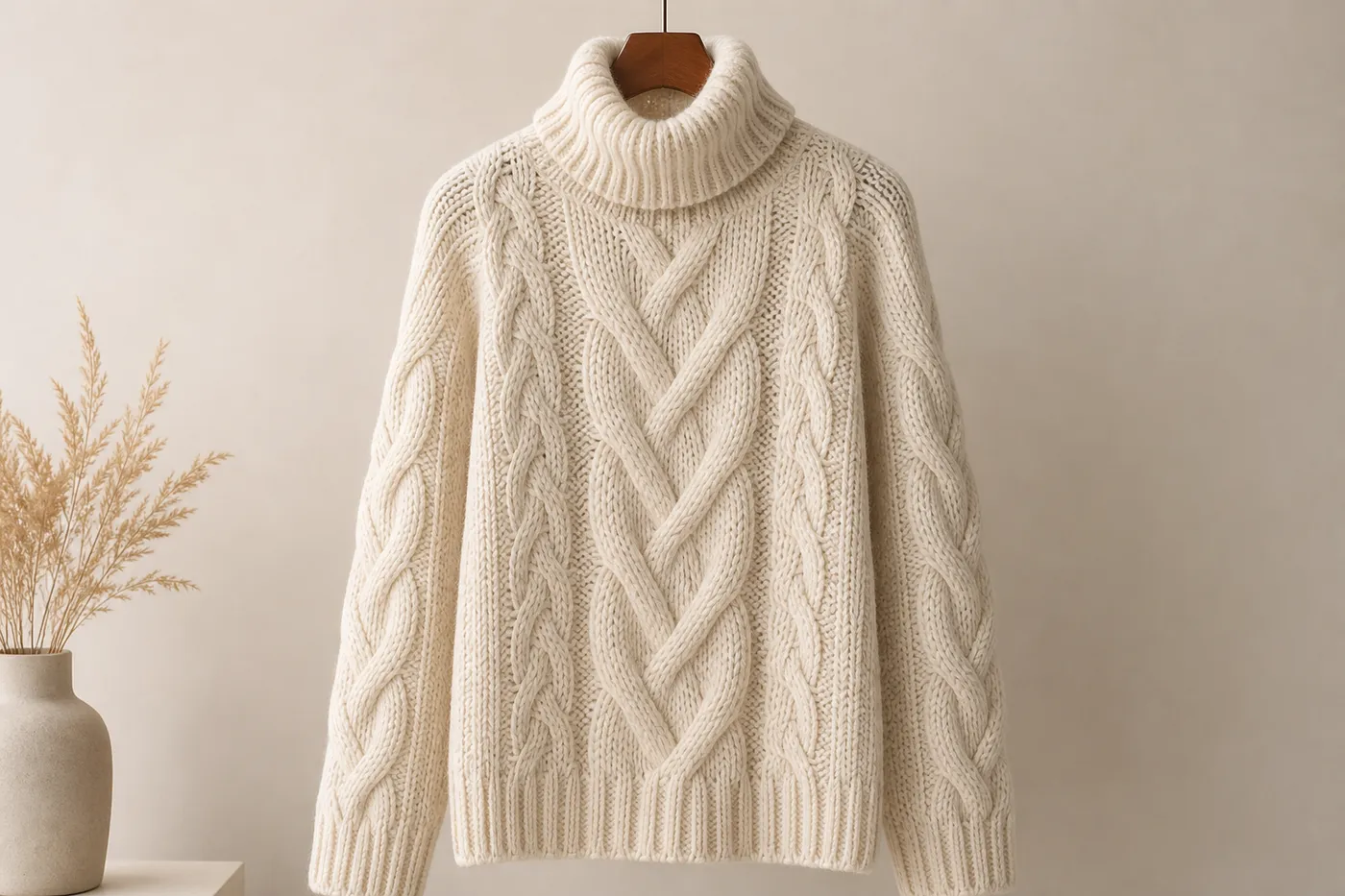 Pull Torsadé en Laine Muse