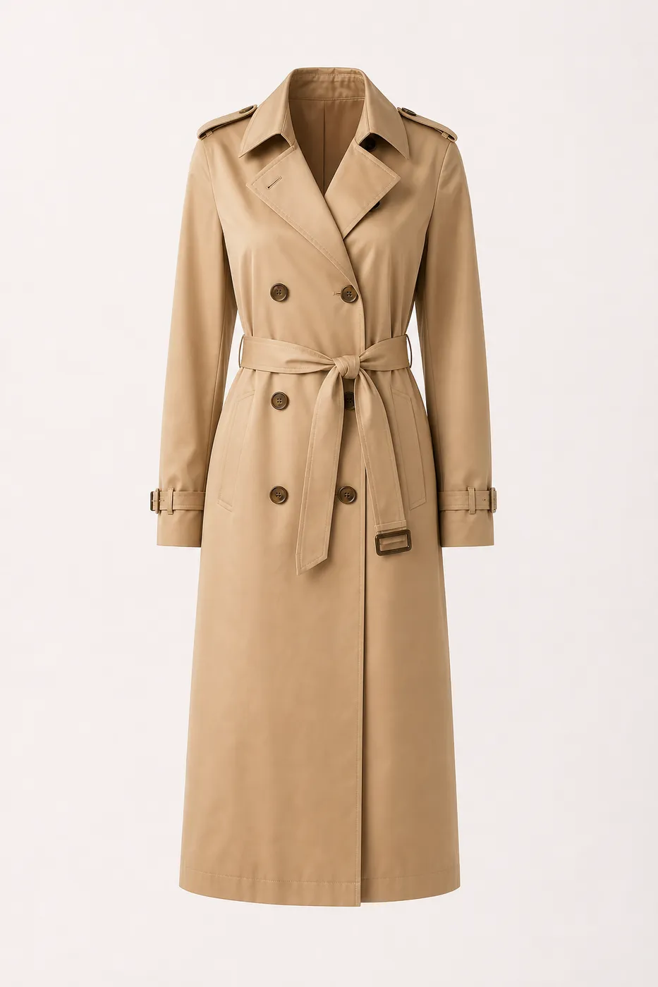 Iconique Trench Long en Coton Enduit Édition Limitée